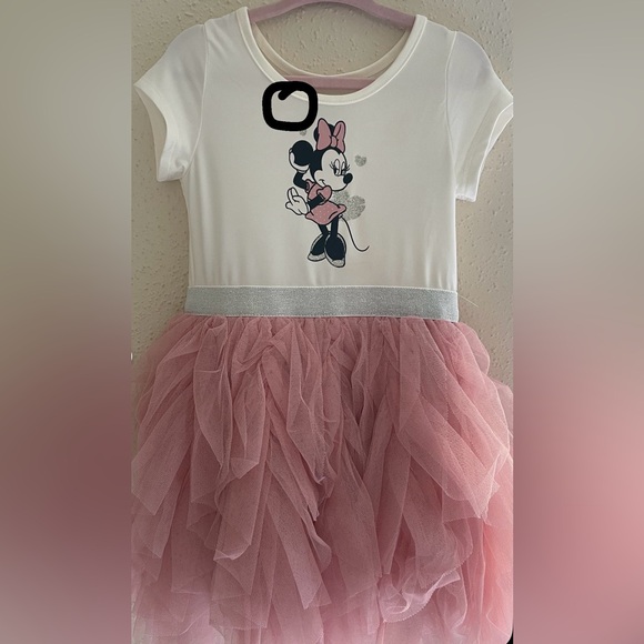 Disney Junior Minnie Mouse 3T Cream and Pink Tulle Dress - Picture 2 of 16